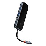 Baseus AcmeJoy 7 in 1 Type-C (PD) HUB Adaptör ( 4K HD HDMI * 1 + USB 3.0  * 2 + Type-C (PD) * 1 + SD/TF * 1 )